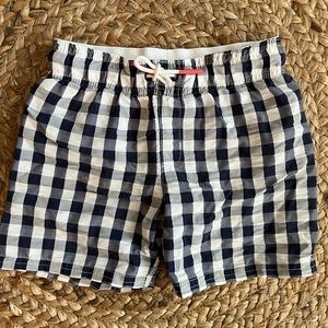 EUC 4T Boys Gingham Swim Trunks